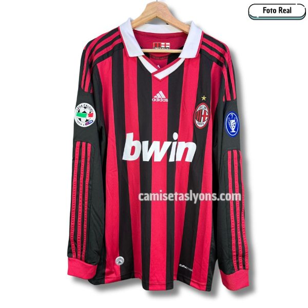 CAMISETA AC MILAN 2009/10 (1ERA EQUIPACIÓN) MANGA LARGA