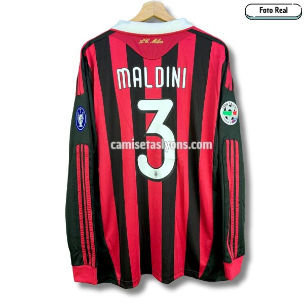 CAMISETA AC MILAN 2009/10 (1ERA EQUIPACIÓN) MANGA LARGA