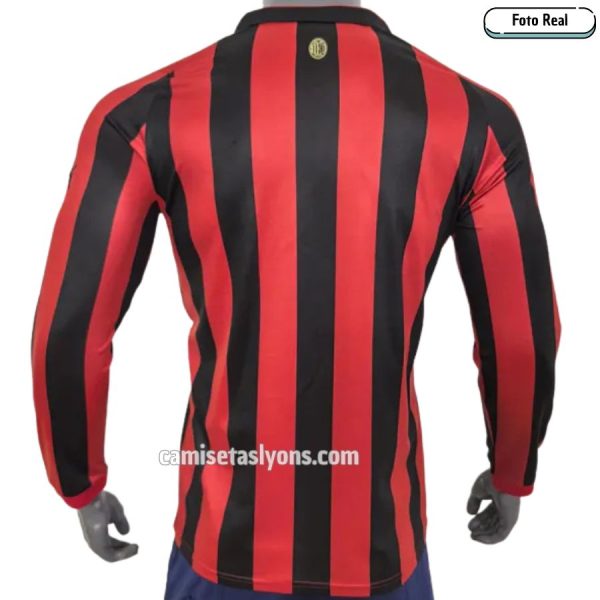 CAMISETA AC MILAN 125 AÑOS MANGA LARGA
