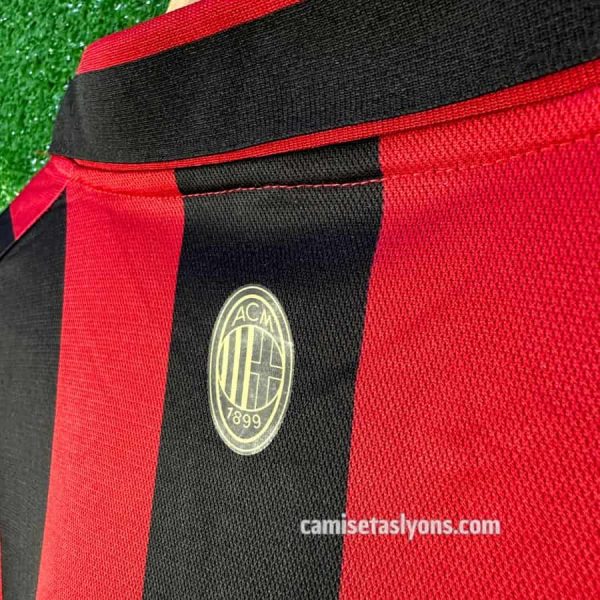 CAMISETA AC MILAN 125 AÑOS MANGA LARGA (BOTONES)