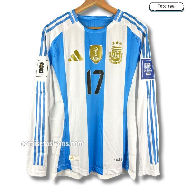 ARGENTINA 2024/25 (1ERA EQUIPACIÓN) VERSIÓN JUGADOR – MANGA LARGA