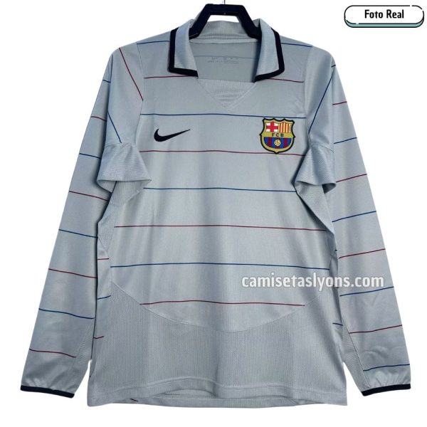 CAMISETA BARCELONA 2003/04 (2DA EQUIPACIÓN) MANGA LARGA