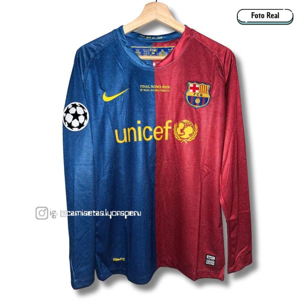 FC BARCELONA 2008/09 (1ERA EQUIPACIÓN) MANGA LARGA – FINAL ROMA 2009