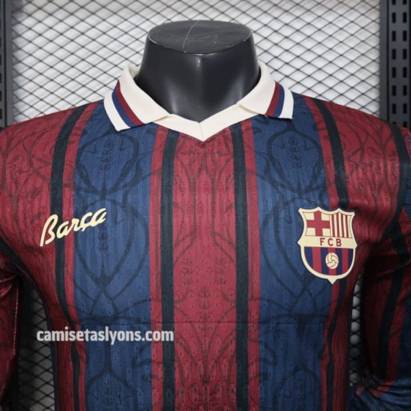 CAMSIETA FC BARCELONA 125 AÑOS VERSIÓN JUGADOR MANGA LARGA