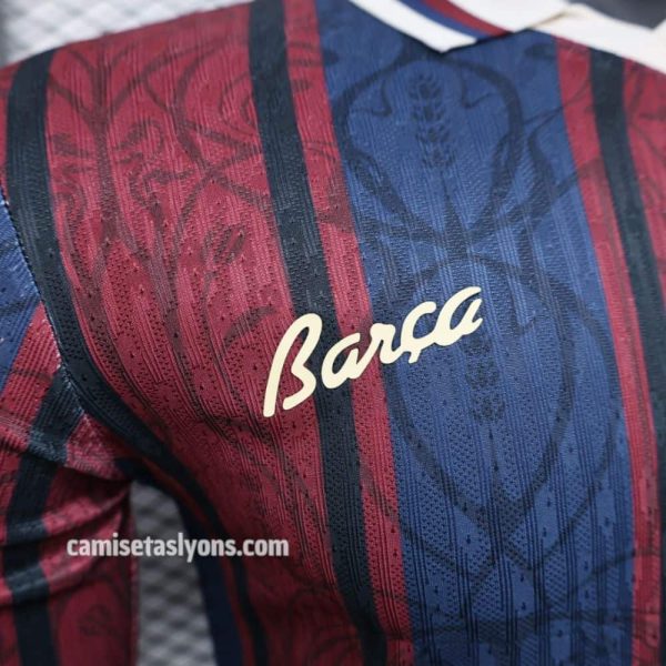 CAMSIETA FC BARCELONA 125 AÑOS VERSIÓN JUGADOR MANGA LARGA