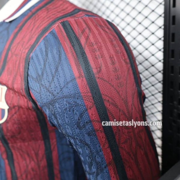 CAMSIETA FC BARCELONA 125 AÑOS VERSIÓN JUGADOR MANGA LARGA