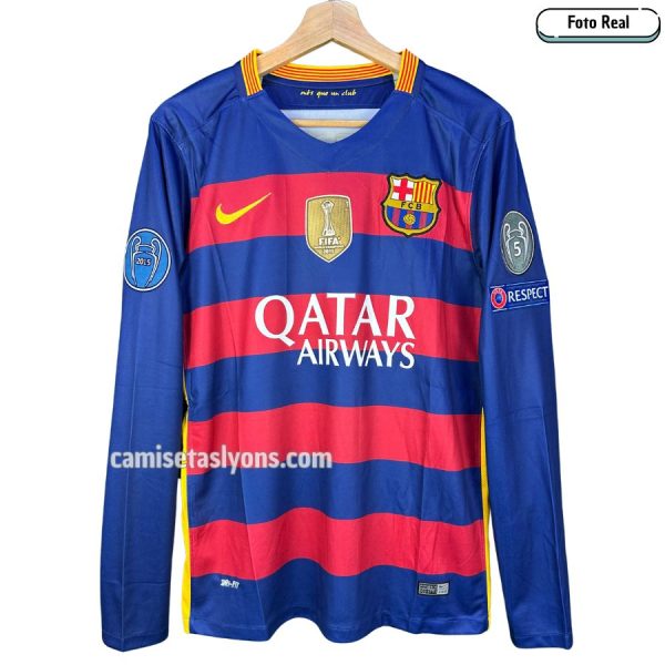 CAMISETA FC BARCELONA 2015/16 (1ERA EQUIPACIÓN) MANGA LARGA