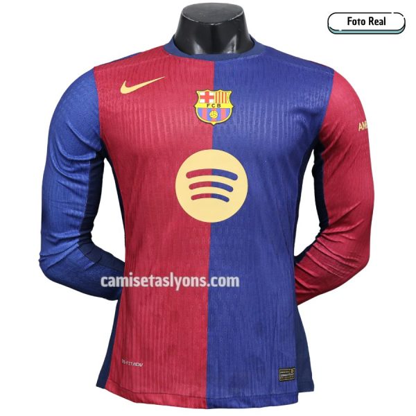 FC BARCELONA 2024/25 (1ERA EQUIPACIÓN) VERSIÓN JUGADOR MANGA LARGA