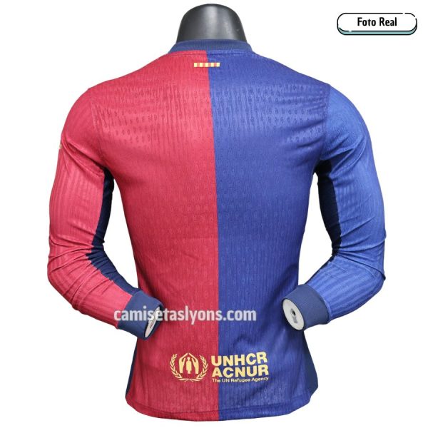 FC BARCELONA 2024/25 (1ERA EQUIPACIÓN) VERSIÓN JUGADOR MANGA LARGA