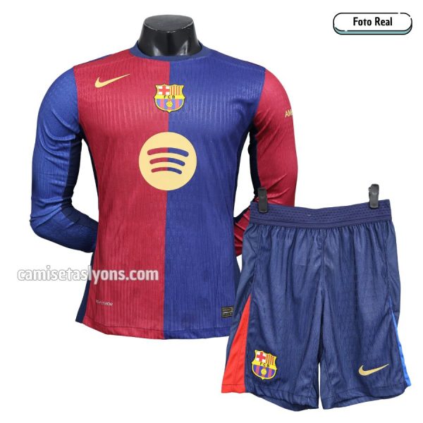 FC BARCELONA 2024/25 – KIT VERSIÓN JUGADOR MANGA LARGA