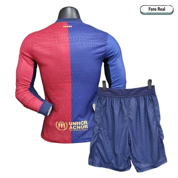 FC BARCELONA 2024/25 – KIT VERSIÓN JUGADOR MANGA LARGA