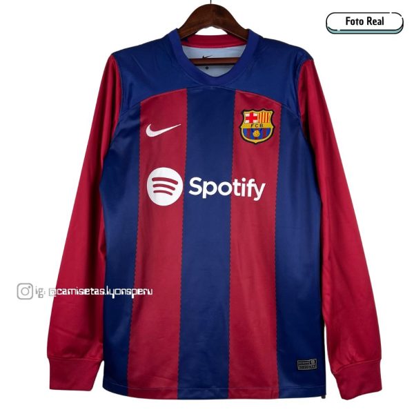 FC BARCELONA 2023/24 (1ERA EQUIPACIÓN) VERSIÓN FAN – MANGA LARGA