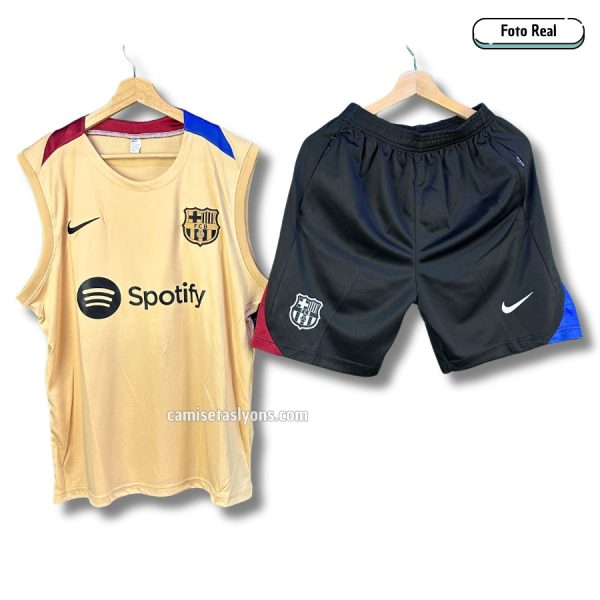 FC BARCELONA 2024/25 – KIT DE ENTRENAMIENTO (COACH) MANGA CERO