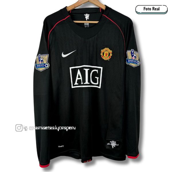 MANCHESTER UNITED 2007/08 (2DA EQUIPACIÓN) – MANGA LARGA