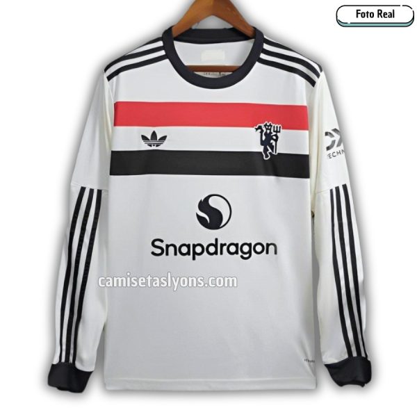 CAMISETA MANCHESTER UNITED 2024/25 (3ERA EQUIPACIÓN) VERSIÓN FAN MANGA LARGA