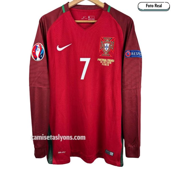 CAMISETA PORTUGAL 2016 MANGA LARGA – FINAL EURO 2016
