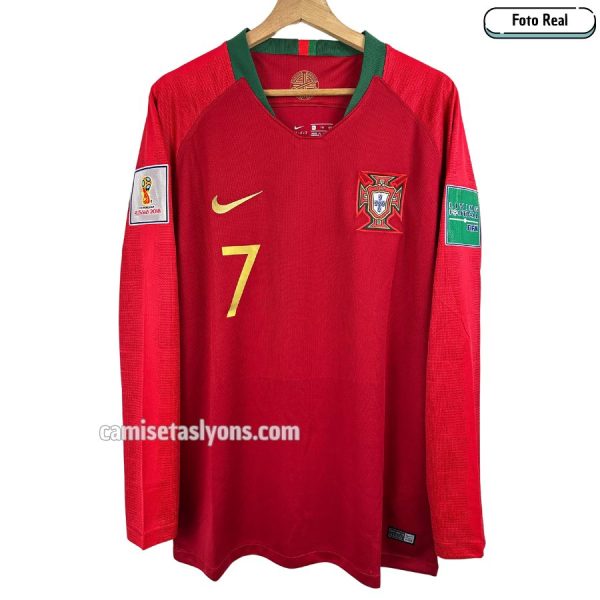 CAMISETA PORTUGAL 2018 MANGA LARGA (MUNDIAL RUSIA 2018)