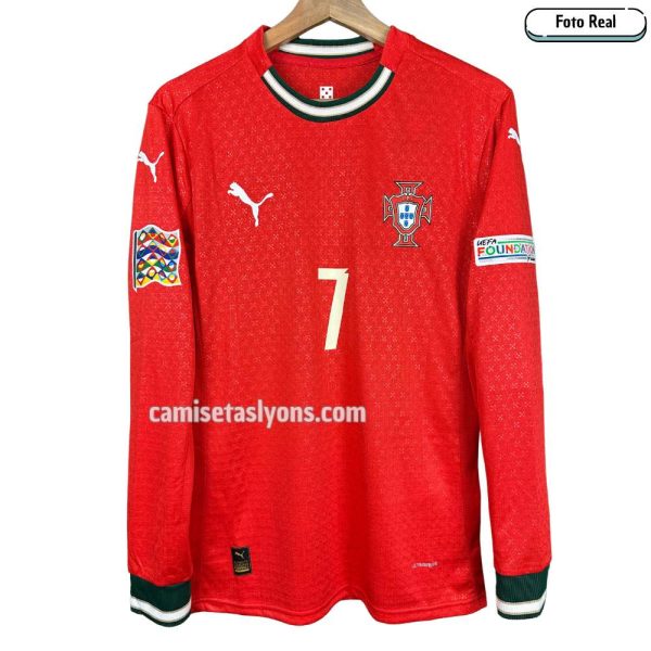 CAMISETA PORTUGAL 2025 (LOCAL) VERSIÓN JUGADOR – MANGA LARGA