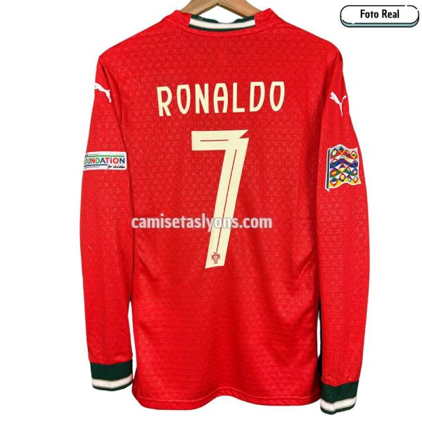 CAMISETA PORTUGAL 2025 (LOCAL) VERSIÓN JUGADOR – MANGA LARGA