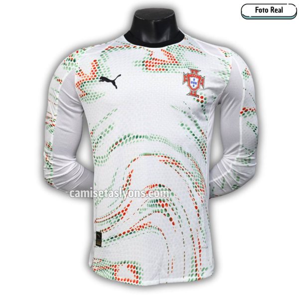CAMISETA PORTUGAL 2025 (VISITANTE) VERSIÓN JUGADOR MANGA LARGA