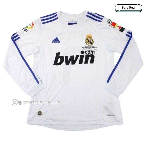 REAL CAMISETA MADRID 2010/11 (1ERA EQUIPACIÓN) MANGA LARGA – FINAL COPA DEL REY