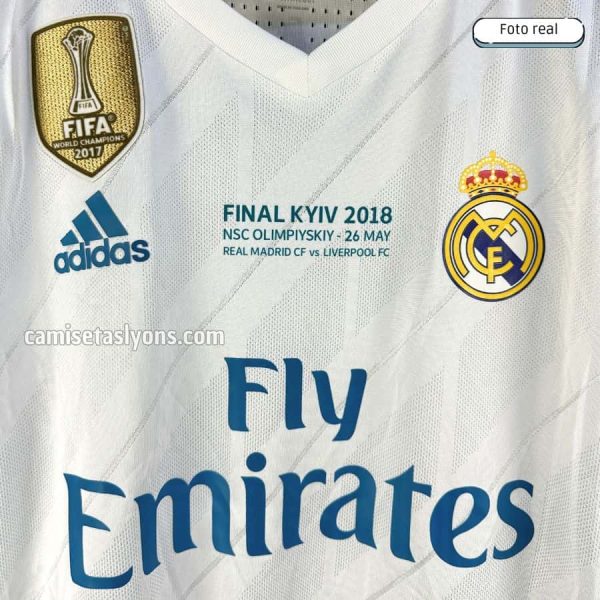 CAMISETA REAL MADRID 2017/18 VERSIÓN JUGADOR – FINAL KIEV 2018 – MANGA LARGA
