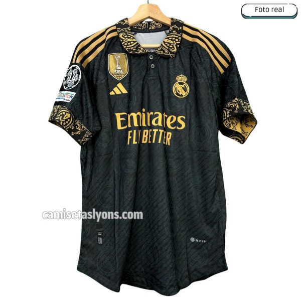 CAMISETA REAL MADRID 2023/24 (BLACK AND GOLD) VERSIÓN JUGADOR