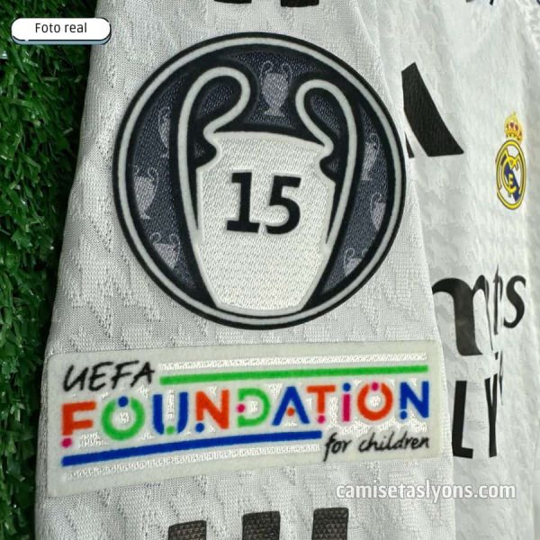 CAMISETA REAL MADRID 2024/25 (1ERA EQUIPACIÓN) VERSIÓN JUGADOR MANGA LARGA