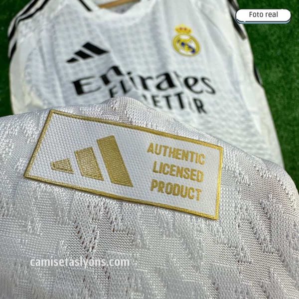 CAMISETA REAL MADRID 2024/25 (1ERA EQUIPACIÓN) VERSIÓN JUGADOR MANGA LARGA