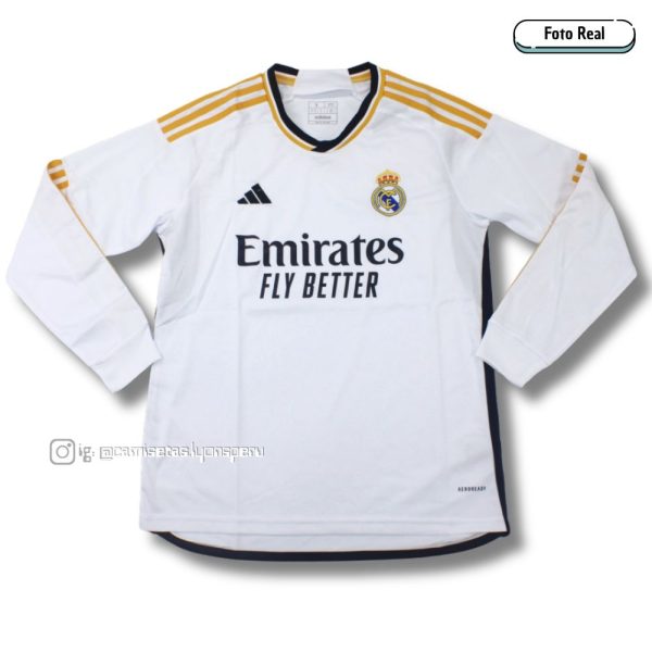 CAMISETA REAL MADRID 2023/24 (1ERA EQUIPACIÓN) VERSIÓN FAN – MANGA LARGA