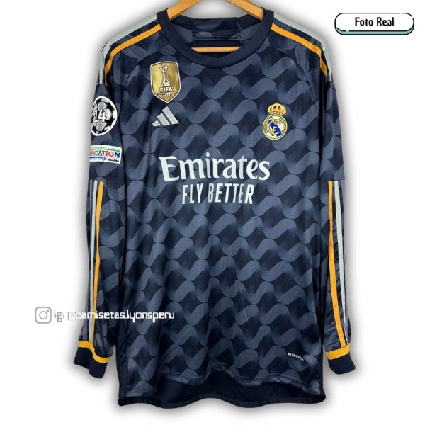 CAMISETA REAL MADRID 2023/24 (2DA EQUIPACIÓN) VERSIÓN FAN – MANGA LARGA