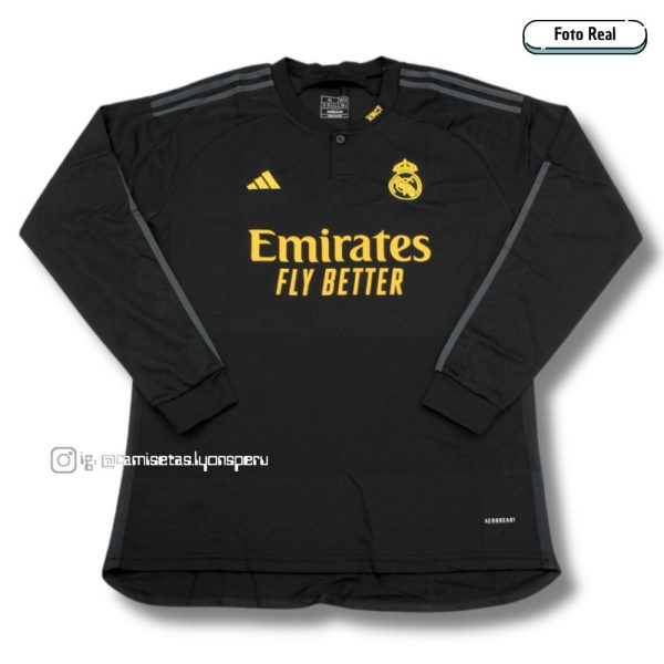 CAMISETA REAL MADRID 2023/24 (3ERA EQUIPACIÓN) VERSIÓN FAN – MANGA LARGA