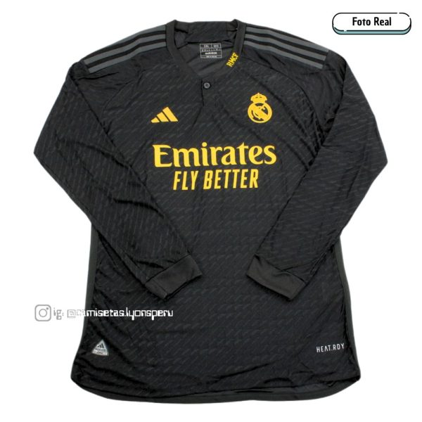 CAMISETA REAL MADRID 2023/24 (3ERA EQUIPACIÓN) VERSIÓN JUGADOR – MANGA LARGA